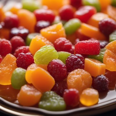 Candied fruit, mixed fruit