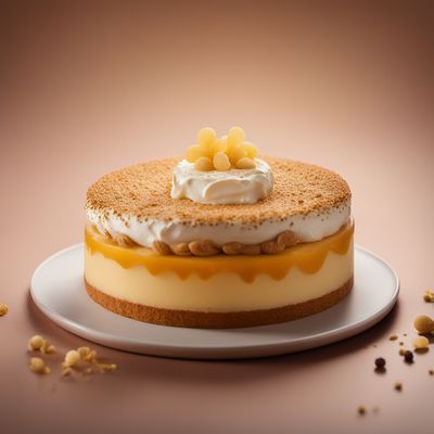 Cheese cream sponge cake