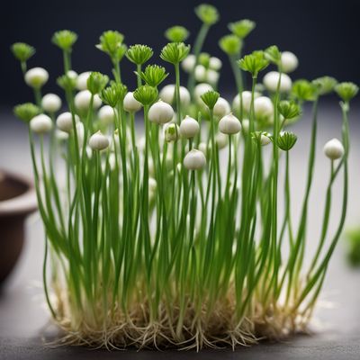 Chinese chives sprouts