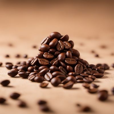 Coffee beans, roasted and decaffeinated