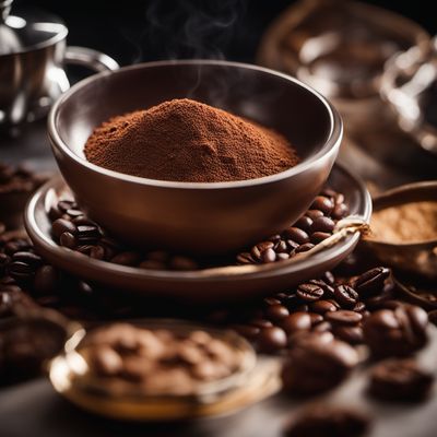 Coffee beverage-preparation, powder