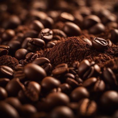 Coffee ground, roasted