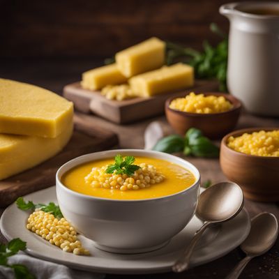 Corn semolina based thick soup