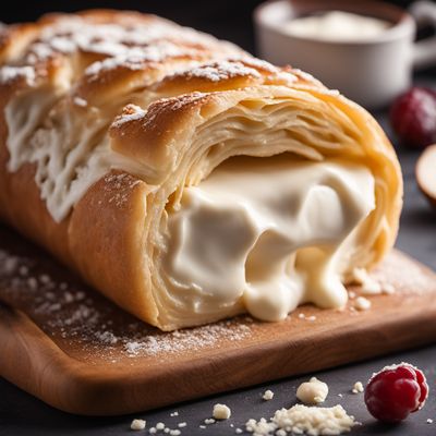 Cream-cheese strudel