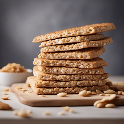 Crisp bread, wheat, refined flour