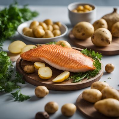 Fish and potatoes meal