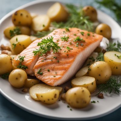 Fish and potatoes meal