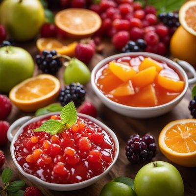 Fruit compote, mixed fruit