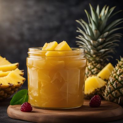 Fruit compote, pineapple