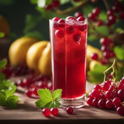 Fruit soft drink, currant red