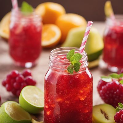 Fruit soft drink, mixed fruit