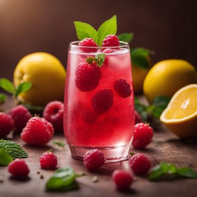 Fruit soft drink, raspberry