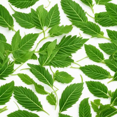 Green amaranth leaves