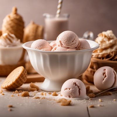 Ice cream, milk-imitate based