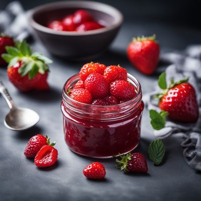 Jam, strawberries