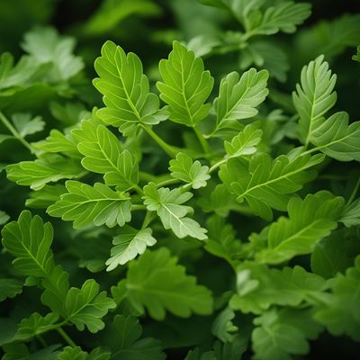 Lovage leaves