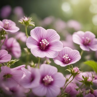 Mallow infusion flowers