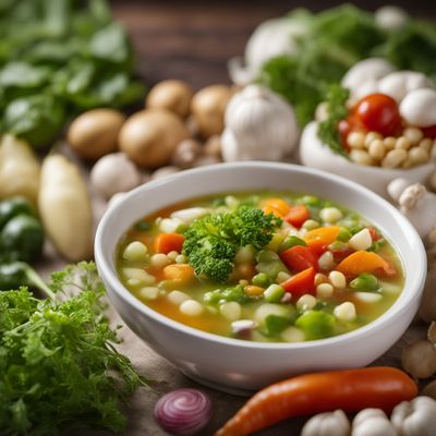 Mixed vegetables soup