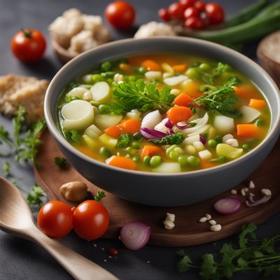 Mixed vegetables soup, dry