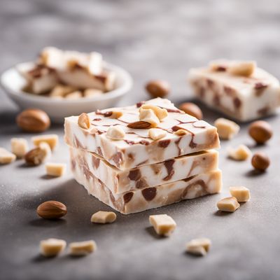 Nougat raw mass