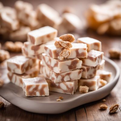 Nougat raw mass