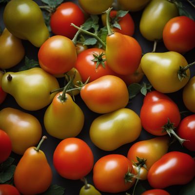 Pear-shaped tomatoes