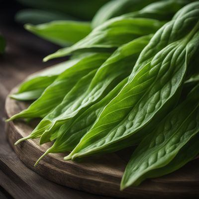 Plantain leaves