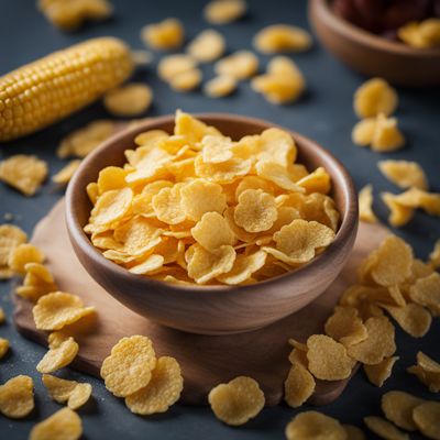 Processed maize-based flakes