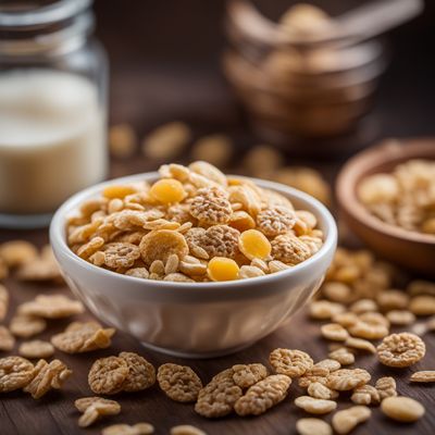 Processed mixed cereal-based flakes