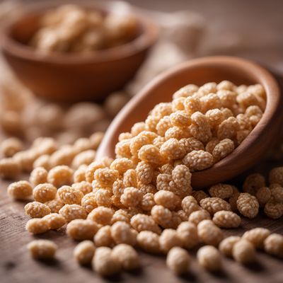 Puffed wheat textured bread