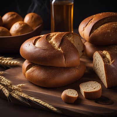 Rye-wheat bread and rolls, refined flour