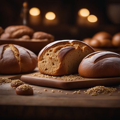 Rye-wheat bread and rolls, refined flour