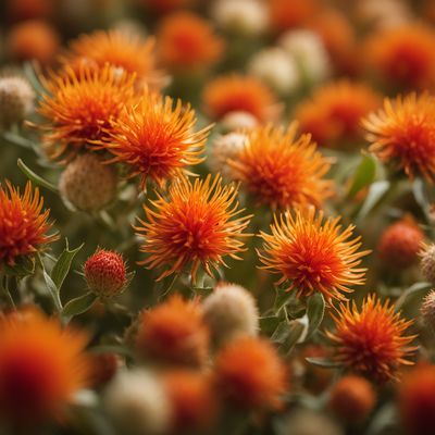 Safflower infusion flowers