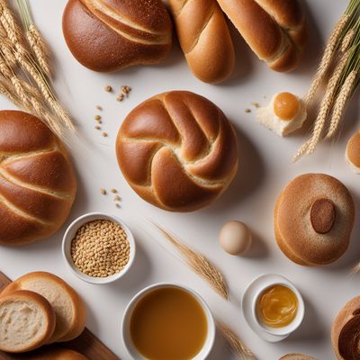 Wheat bread and rolls, semi-brown