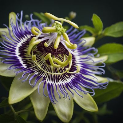 Wingedstem passionflower fruits