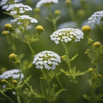 Yarrow infusion flowers