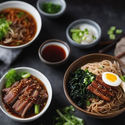 Abura Soba with Spicy Pork and Soft-Boiled Egg