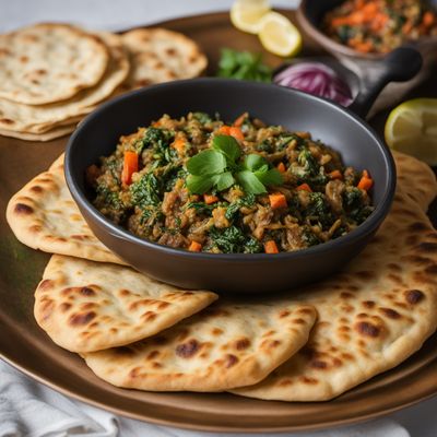 Afghan-inspired Stuffed Flatbread