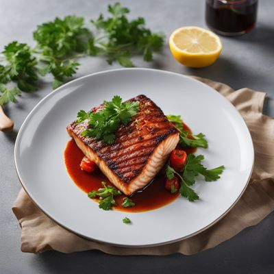 African-inspired Grilled Hake Fillets in Wine Sauce