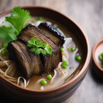 Agebitashi - Crispy Fried Eggplant in Dashi Broth