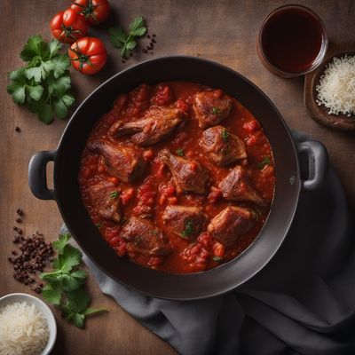 Albanian Freginat with Tender Lamb and Rich Tomato Sauce