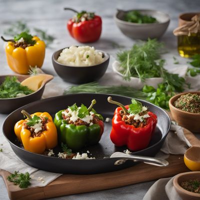 Albanian Stuffed Peppers with Cheese (Speca me Maz)