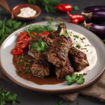 Alinazik Kebab with Creamy Eggplant and Ground Meat