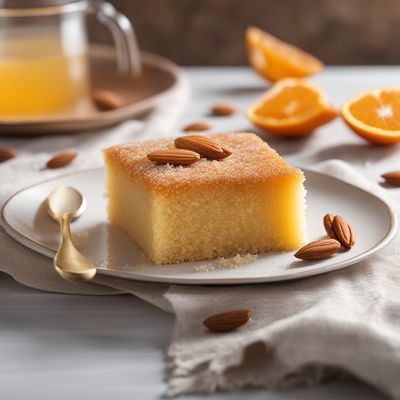 Almond Semolina Cake with Orange Blossom Syrup