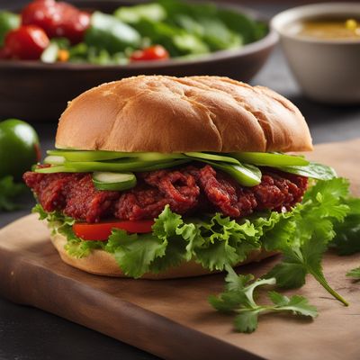 Andhra-style Spicy Salami Sandwich