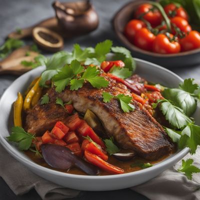 Angolan Calulu with Fresh Fish and Vegetables