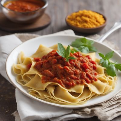 Arab-inspired Pheasant Ravioli with Spiced Tomato Sauce