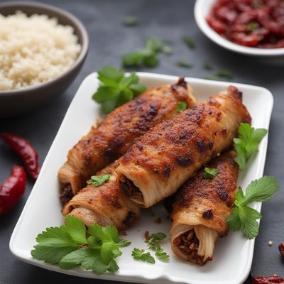 Arab-inspired Stuffed Chicken Rolls