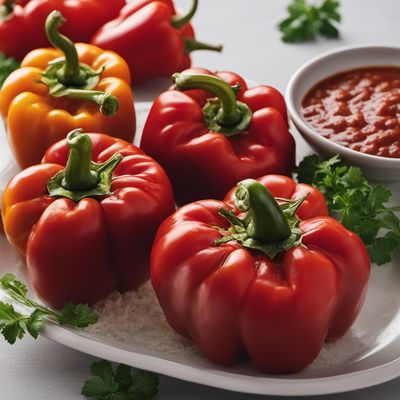 Aragonese Stuffed Peppers with Tomato Sauce