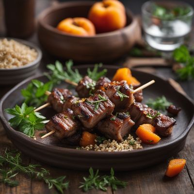 Arbëreshë-inspired Lamb Skewers with Apricots and Herbs